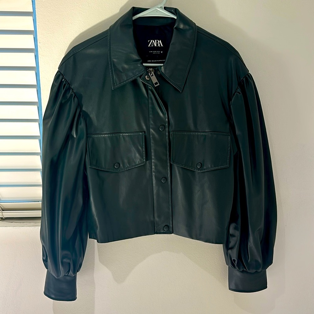 Zara Black Leather‎ Jacket